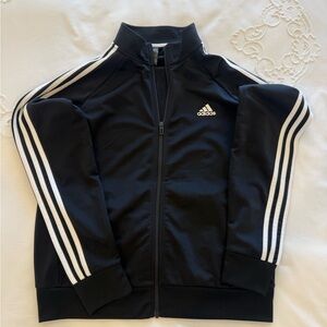 Adidas Black Jacket with White Accents